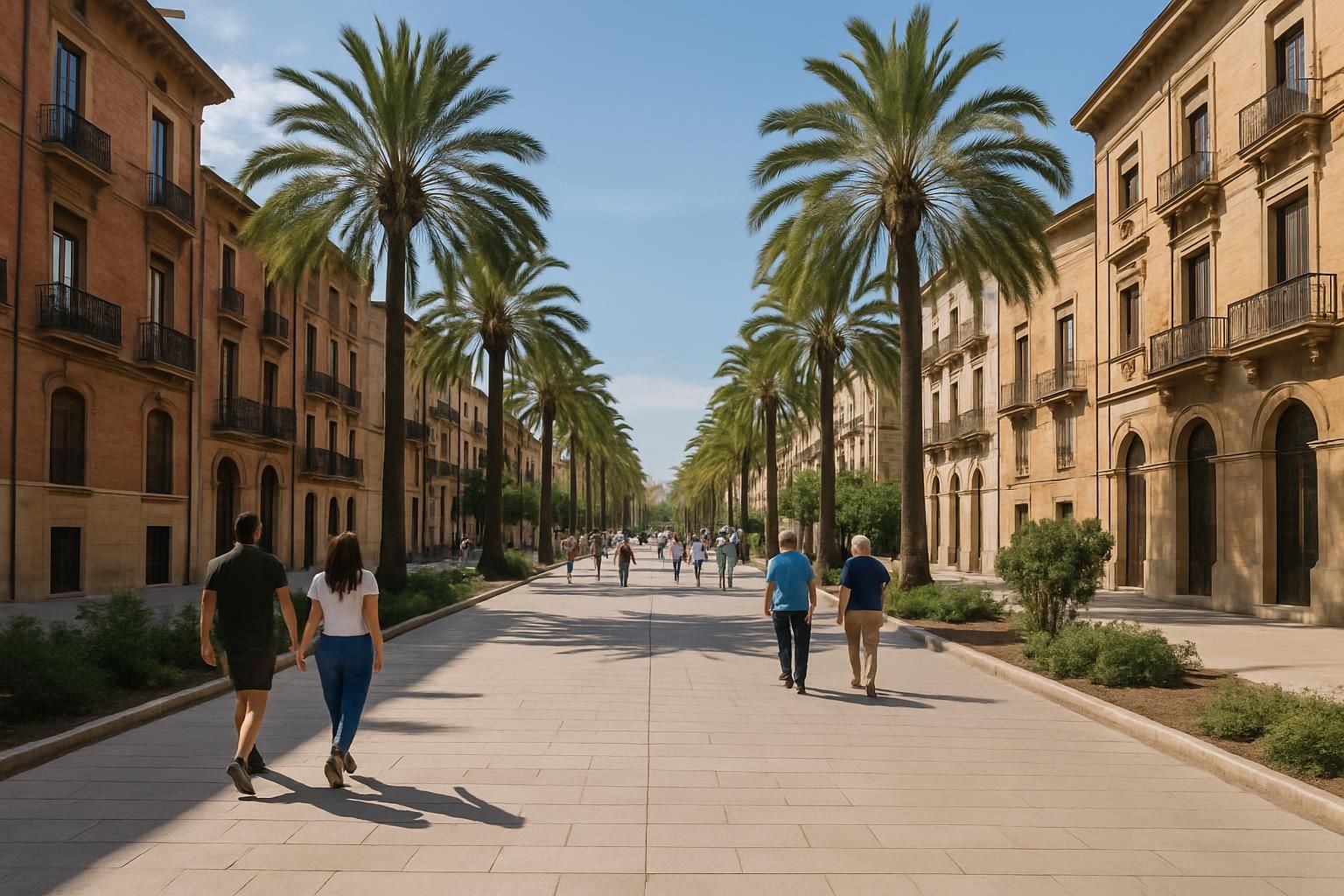 スペインの街並み