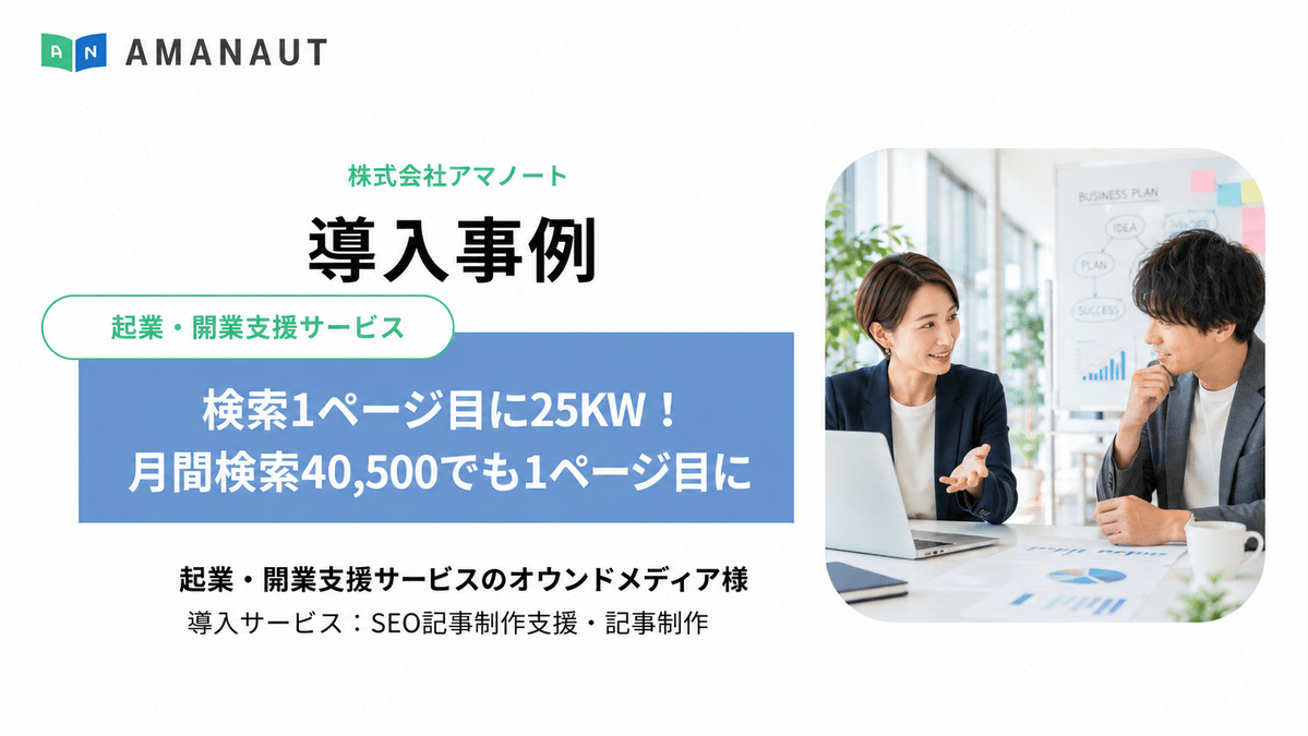 起業・開業支援サービス