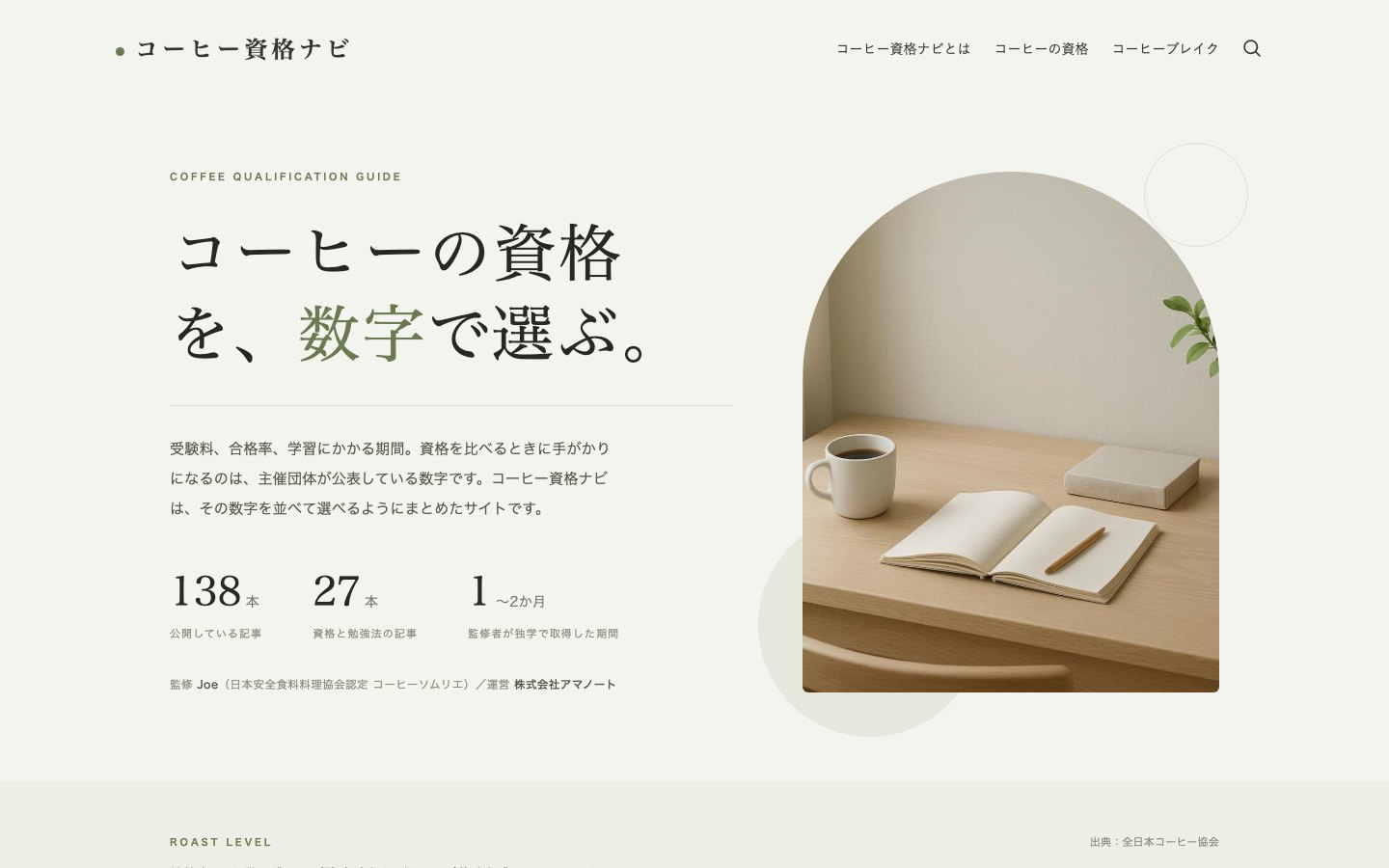 コーヒー資格ナビ|コーヒー資格の専門メディア